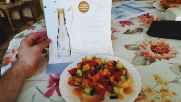 Zestaw potraw i menu